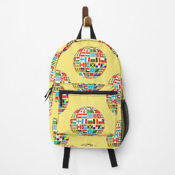 Item preview, A colorful globe formed from international national flags designed and sold by Mauswohn.