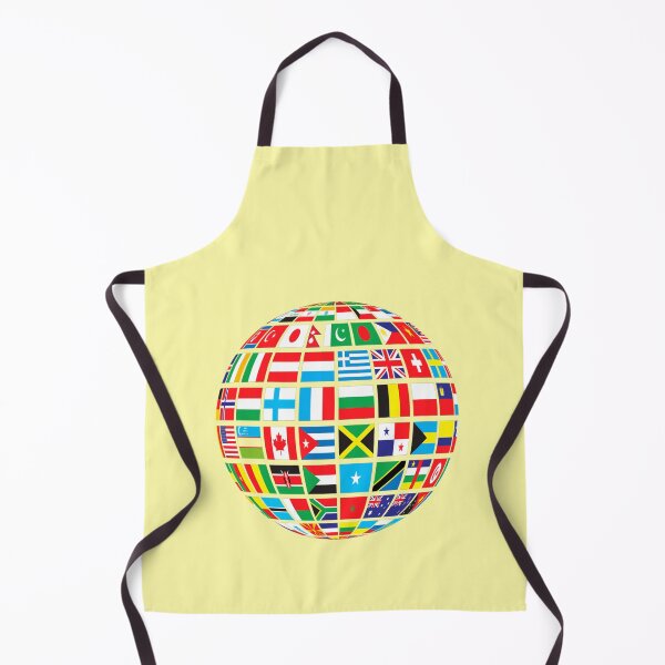 Item preview, A colorful globe formed from international national flags designed and sold by Mauswohn.