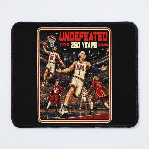 Item preview, 4th of July Basketball Undefeated Since 1776 250 designed and sold by elongatedjazz.