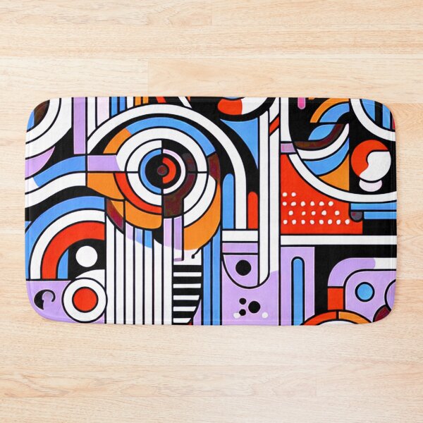 Item preview, Mid-Century Modern Blue And Lilac Geometric Pattern designed and sold by DEC02.
