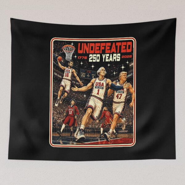 Item preview, 4th of July Basketball Undefeated Since 1776 250 Trump Basketball designed and sold by elongatedjazz.