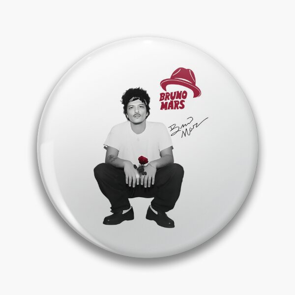 Item preview, Bruno Mars Crouching Silhouette with Red Rose designed and sold by Moonpaw-Whimsy.