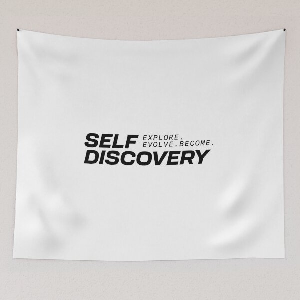 Item preview, Self Discovery Typo T-shirt designed and sold by 7Threads.
