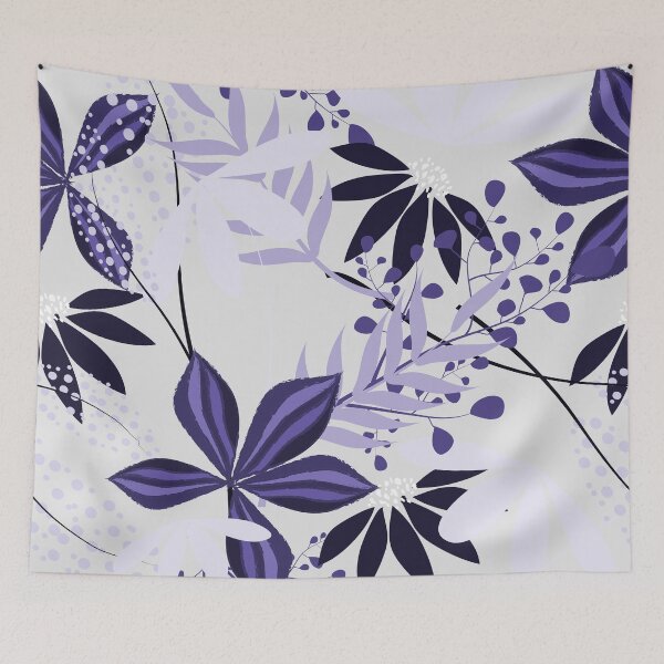 Item preview, Botanical Leaves Pattern – Pink Burgundy | Floral Seamless Surface Design designed and sold by 555Design.