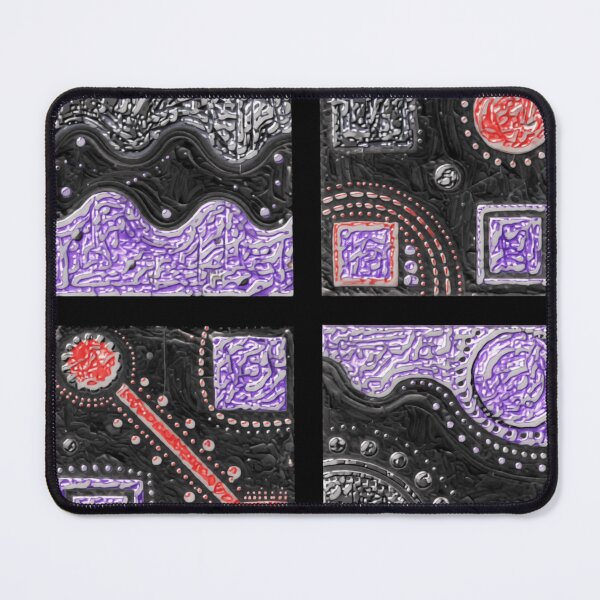 Item preview, orbiting patterns dark hsl stamp colorful geometric abstract design designed and sold by SmashingDeals.