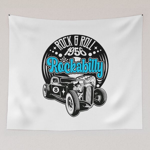 Item preview, Rockabilly Hot Rod 50s Sock Hop Party Retro Car Rock N Roll designed and sold by MemphisCenter.