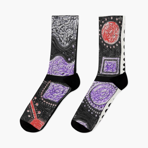 Item preview, orbiting patterns dark hsl stamp colorful geometric abstract design designed and sold by SmashingDeals.
