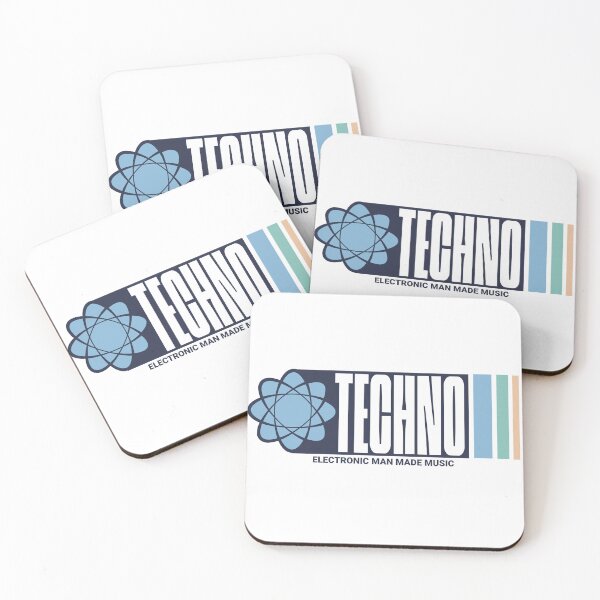 Item preview, TECHNO - Atomic Techno (Navy)  designed and sold by Discothreadz.