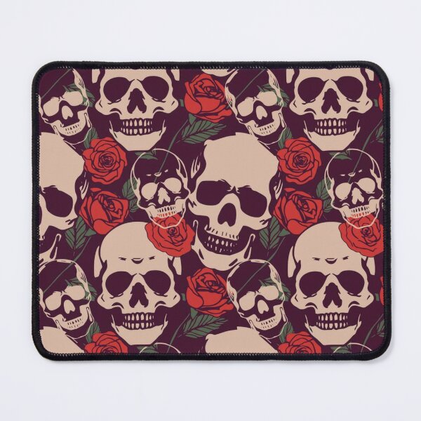 Item preview, skull and roses pattern designed and sold by pksart1.