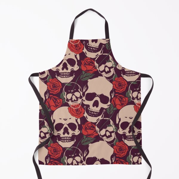 Item preview, skull and roses pattern designed and sold by pksart1.