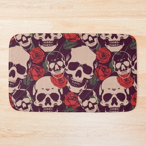 Item preview, skull and roses pattern designed and sold by pksart1.