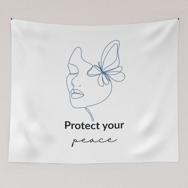 Item preview, Protect Your Peace Minimalist Aesthetic Typography designed and sold by Satech Creative Hands.