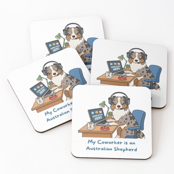 Item preview, Australian Shepherd Coworker Work From Home designed and sold by SW Shop.