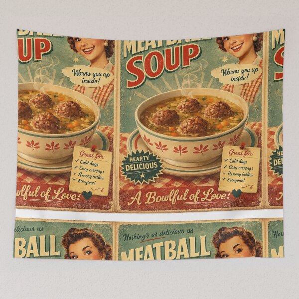 Item preview,  Vintage Retro Kitchen Wall Art, Nostalgic Americana Poster Print, Mid Century Advertising Style Decor designed and sold by Hookesmode.
