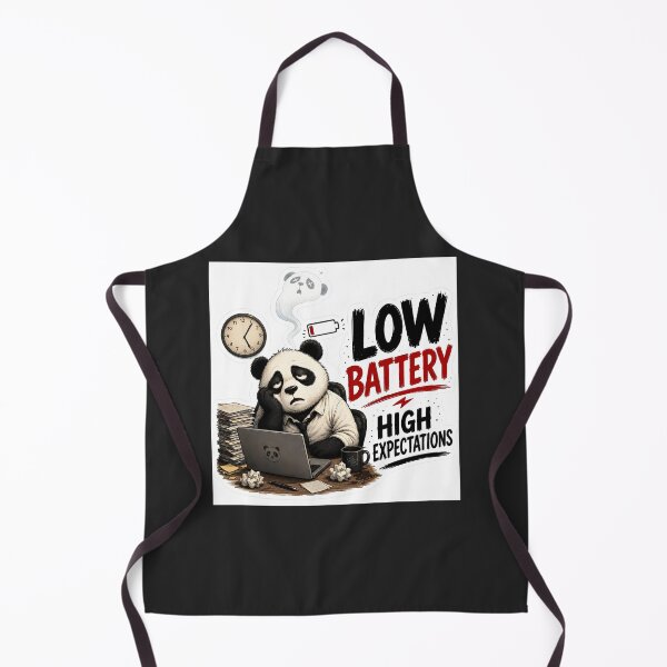 Item preview, Funny Panda Low Battery High Expectations designed and sold by Easternpantry.