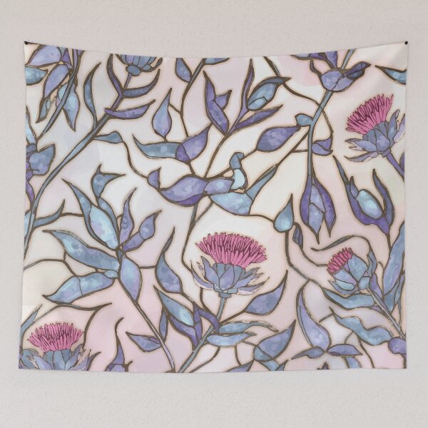 Item preview, Modern Stained Glass Floral Pattern Design designed and sold by jk.brik.