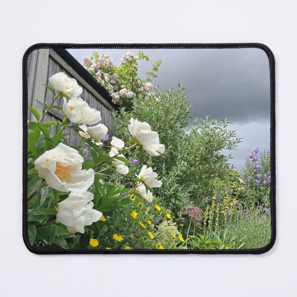 Item preview, Garden Border In The Rain designed and sold by wiggyofipswich.