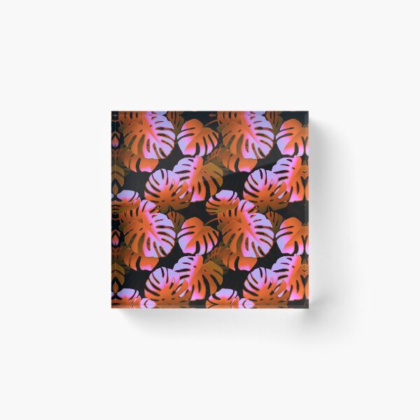 Item preview, Tropical Orange-Mango-Hues Palm Leaves Pattern designed and sold by DEC02.