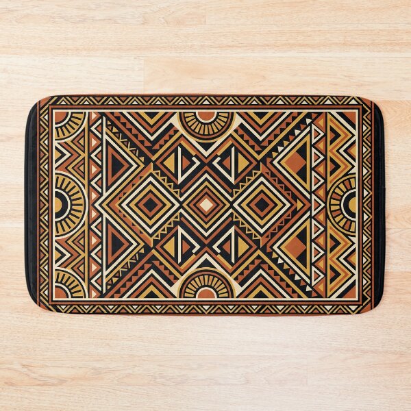 Item preview, Earthy Southwestern Tribal Geometric Kilim Pattern designed and sold by arteresting-art.