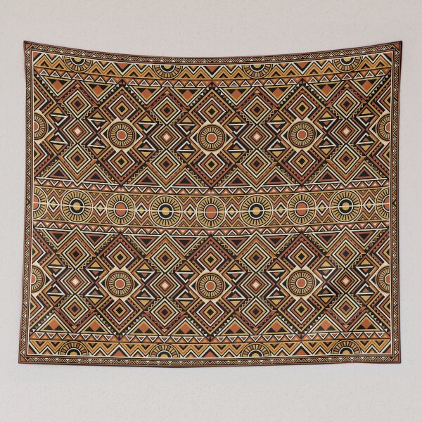 Item preview, Earthy Southwestern Tribal Geometric Kilim Pattern designed and sold by arteresting-art.