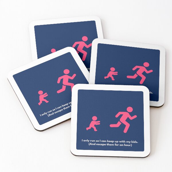 Item preview, Funny Running Parent - Running Away designed and sold by RunningWhiskers.