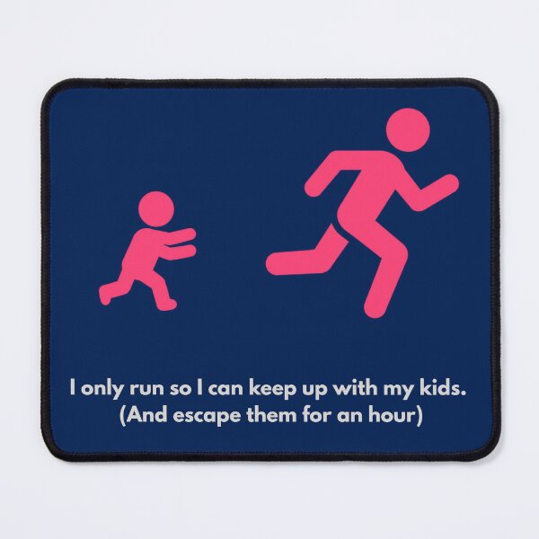 Item preview, Funny Running Parent - Running Away designed and sold by RunningWhiskers.