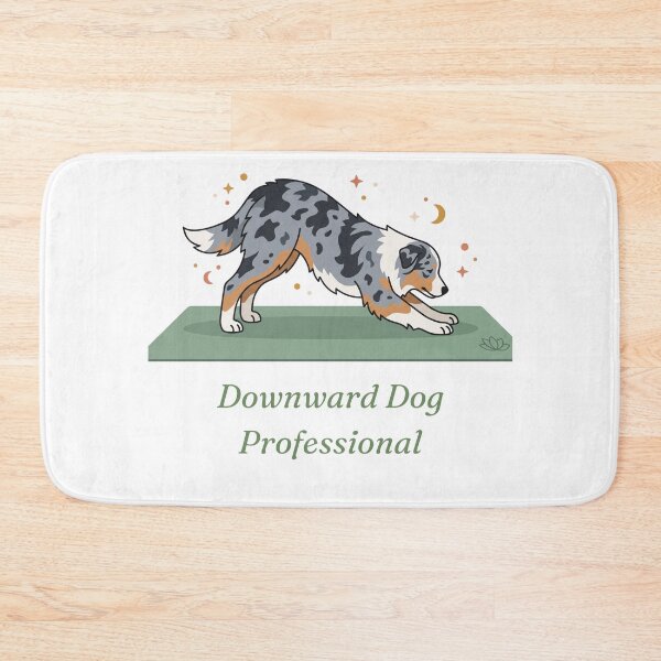 Item preview, Australian Shepherd Yoga Dog Downward Dog designed and sold by SW Shop.