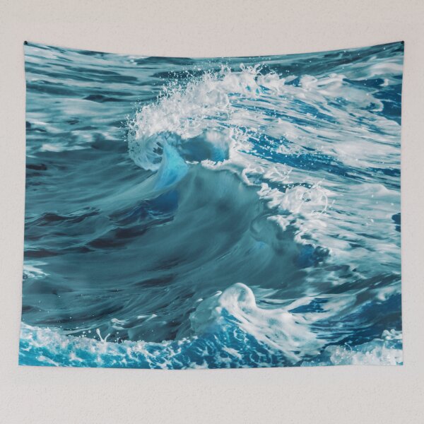 Item preview, Exotic Indian Ocean Teal-Turquoise Hues With Foam  designed and sold by DEC02.