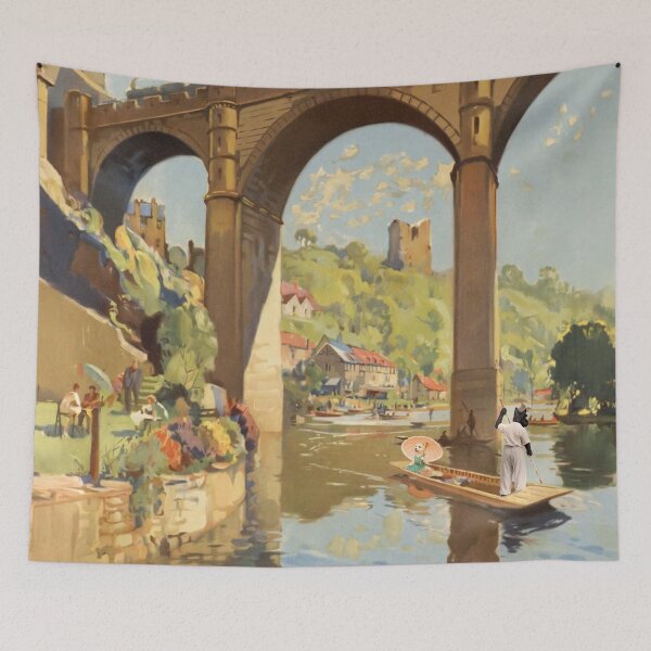 Item preview, Vintage Yorkshire Railway Travel Poster designed and sold by CJChronicles.