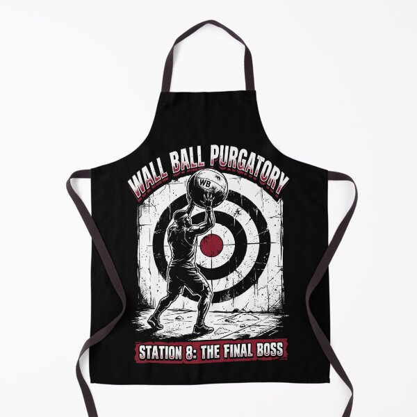 Item preview, Wall Ball Purgatory Fitness Challenge Gym Art designed and sold by SplashTastic.