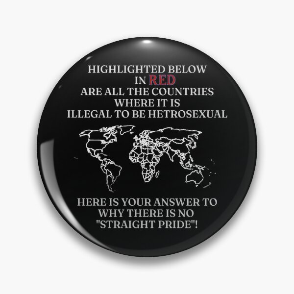 Item preview, HERE'S YOUR ANSWER ✨ –✨ Why There Is No "Straight Pride" - for darker backgrounds designed and sold by WheelieGdArt.