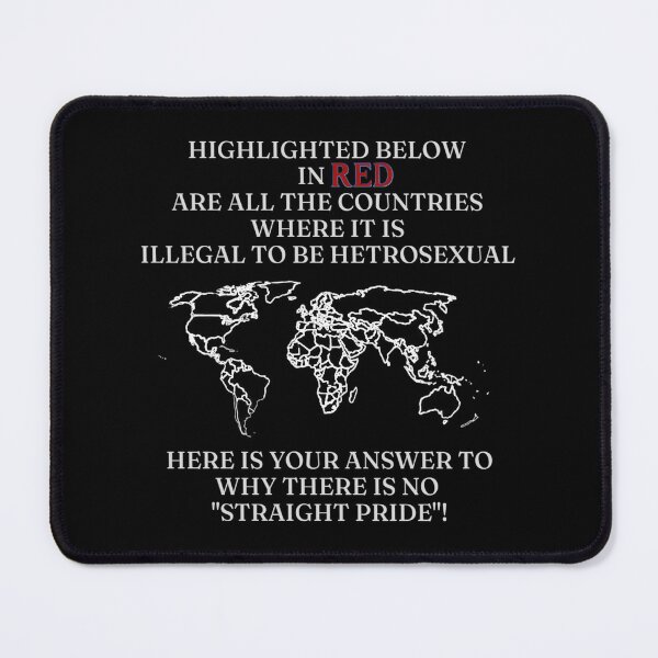 Item preview, HERE'S YOUR ANSWER ✨ –✨ Why There Is No "Straight Pride" - for darker backgrounds designed and sold by WheelieGdArt.