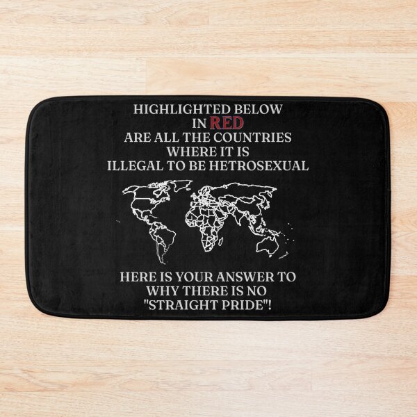 Item preview, HERE'S YOUR ANSWER ✨ –✨ Why There Is No "Straight Pride" - for darker backgrounds designed and sold by WheelieGdArt.