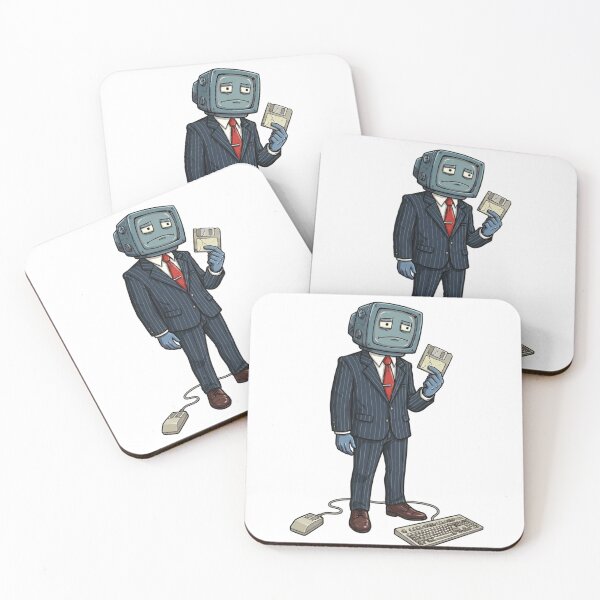Item preview, Retro Robot Suit Floppy Disk Gloom Tech Character designed and sold by MenaceBehavior.
