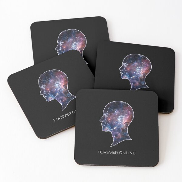 Item preview, Galaxy Mind Constellation Silhouette Forever Online designed and sold by SplashTastic.