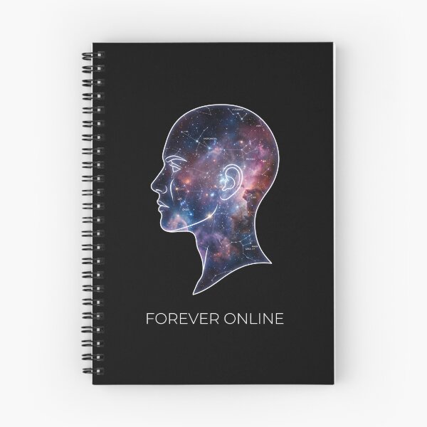 Item preview, Galaxy Mind Constellation Silhouette Forever Online designed and sold by SplashTastic.