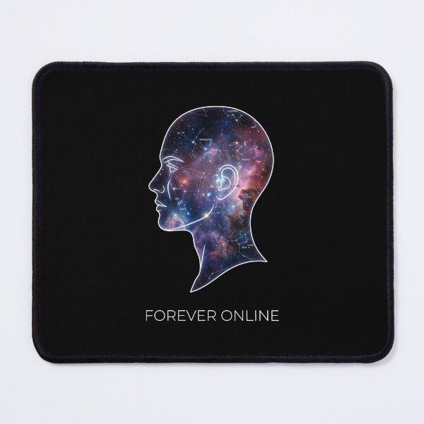 Item preview, Galaxy Mind Constellation Silhouette Forever Online designed and sold by SplashTastic.