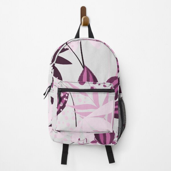 Item preview, Botanical Leaves Pattern – Pink Burgundy | Floral Seamless Surface Design designed and sold by 555Design.