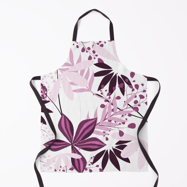 Item preview, Botanical Leaves Pattern – Pink Burgundy | Floral Seamless Surface Design designed and sold by 555Design.