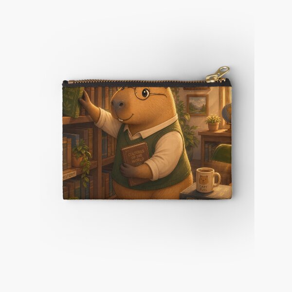 Item preview, Scholarly Capybara Reading in a Cozy Library designed and sold by LuisWorks.