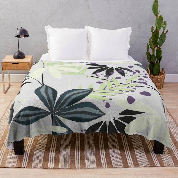 Item preview, Botanical Leaves Pattern – Olive Green Teal | Floral Seamless Surface Design designed and sold by 555Design.