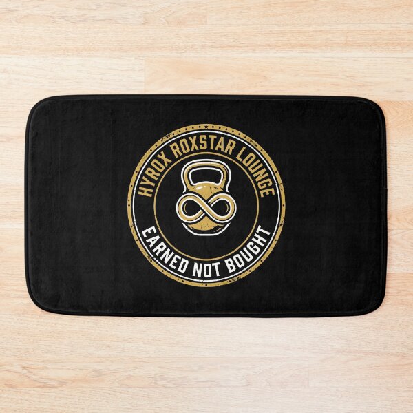 Item preview, Hyrox Roxstar Lounge Kettlebell Workout Badge designed and sold by SplashTastic.