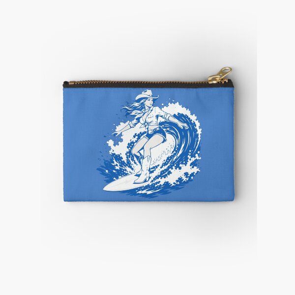 Item preview, Cowgirl Surfing A Large Ocean Wave designed and sold by AwesomeBeyondLimits.