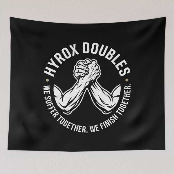 Item preview, Hyrox Doubles Partner Gym Workout Design designed and sold by SplashTastic.