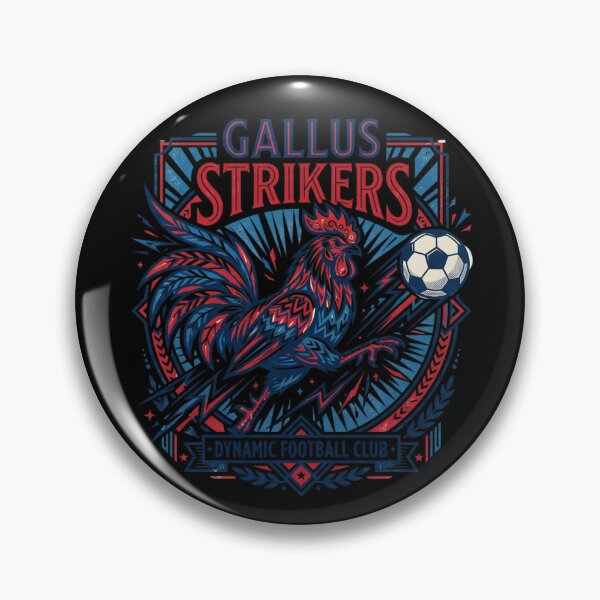 Item preview, Gallus Strikers Rooster Soccer Badge — Dynamic Football Club designed and sold by David Mateo ArtWorks.