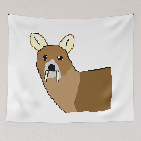 Item preview, Staring Water Deer Pixel Art (Vampire Deer) designed and sold by Pixel Animal.