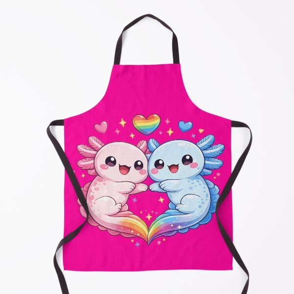 Item preview, Axolotls of Love and Pride – Kawaii Pride LGBT+ Couple designed and sold by Lunatik Cat.