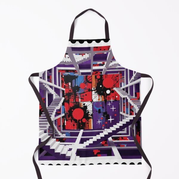 Item preview, cosmic noise labyrinth stamp colorful geometric abstract stamp design designed and sold by SmashingDeals.