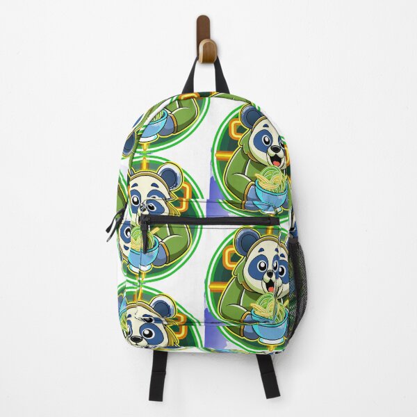 Item preview, panda eating noodles under neon lights designed and sold by Senglaopattern.