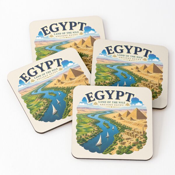 Item preview, Egypt Nile River - Aerial View Ancient Pyramids designed and sold by Myra365Art.